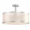 Tangkula 6 Lights Industrial Ceiling Light, Semi Flush Mount Light Fixture with Metal Hanging Kit