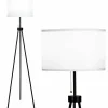 Tangkula 60.5" Metal Tripod Floor Lamp, Contemporary Minimalist Standing Floor Light with Iron Legs