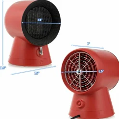 Tangkula 3 Modes 1500W Small Portable Ceramic Heater, 2 Seconds Heating