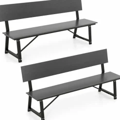 Tangkula 72” Outdoor Bench, Extra Long Patio HDPE Bench for 4 People, 1100 lbs Weight Capacity
