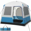Tangkula 5 Person Camping Tent, Portable Backpacking Tent with Removable Rainfly,Carrying Bag