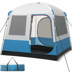 Tangkula 5 Person Camping Tent, Portable Backpacking Tent with Removable Rainfly,Carrying Bag