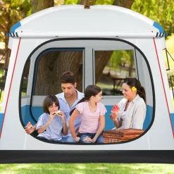 Tangkula 5 Person Camping Tent, Portable Backpacking Tent with Removable Rainfly,Carrying Bag