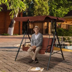 Tangkula 2 Person Canopy Swing