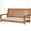 Tangkula 2 Person Hanging Porch Swing with Chains, High Back, Cozy Armrests, Heavy Duty 800Lbs