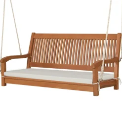 Tangkula 2 Person Hanging Porch Swing with Chains, High Back, Cozy Armrests, Heavy Duty 800Lbs