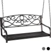 Tangkula 2 Person Hanging Porch Swing, Patio Swing Bench with Chains