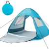 Tangkula 2-4 Person Pop up Beach Tent, UPF50+ Beach Sun Shade with Carrying Bag
