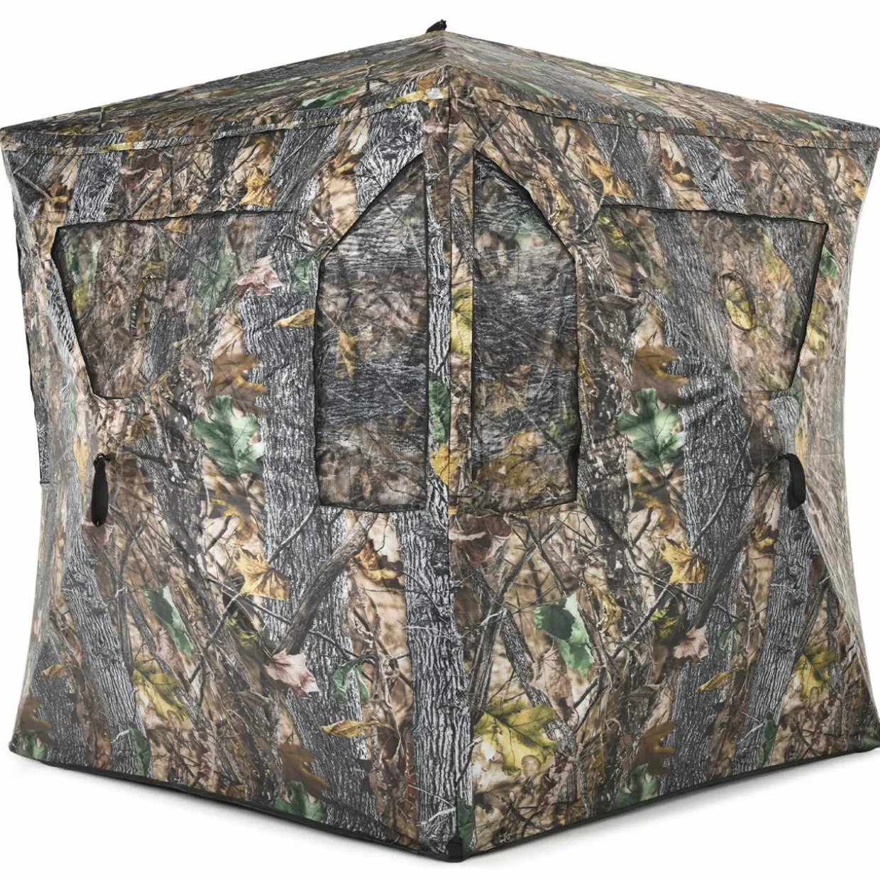 Tangkula 2-3 Person Pop up Ground Blind, Portable Hunting Blind with 360 Degree Mesh Windows