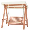 Tangkula 2 Person Porch Swing with Canopy