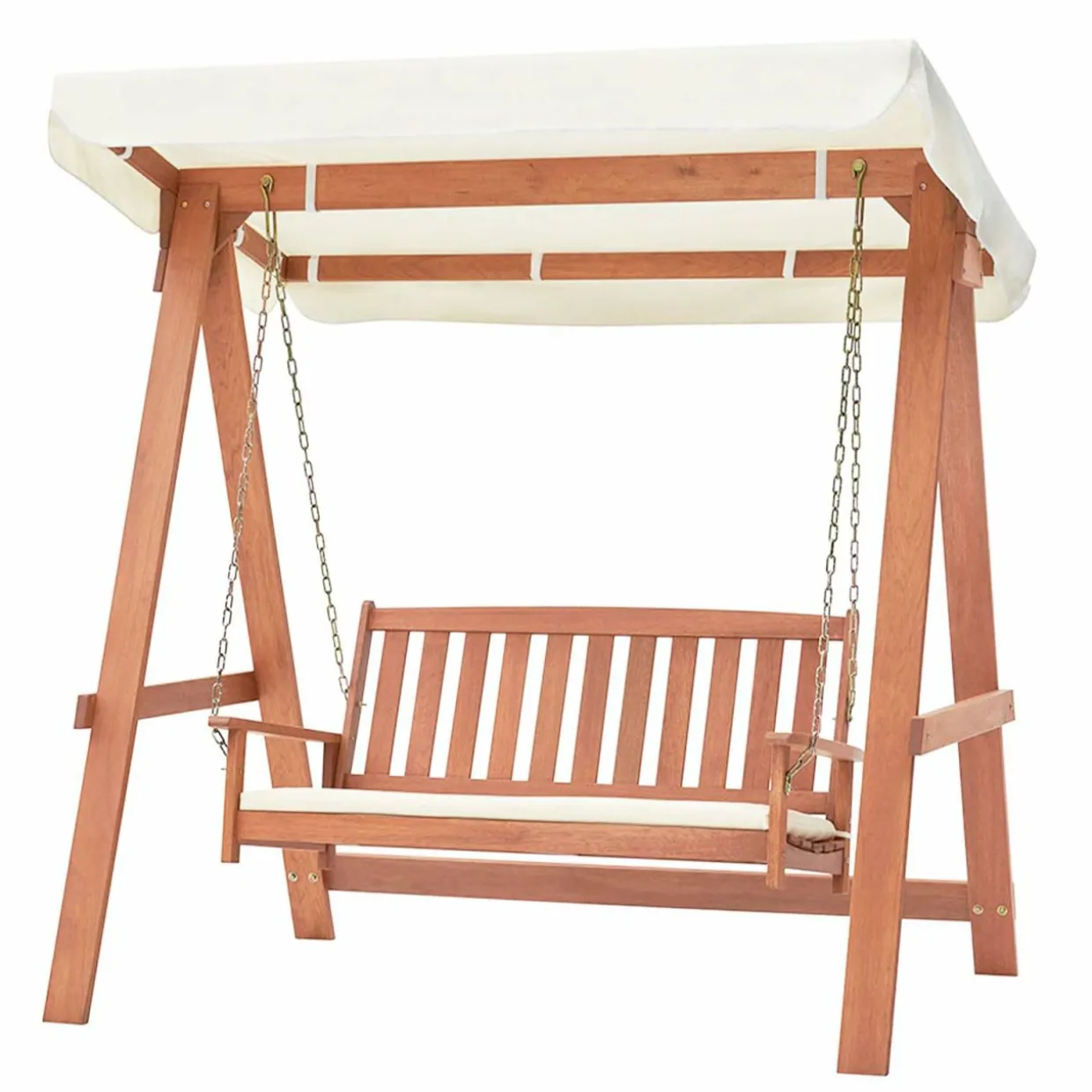 Tangkula 2 Person Porch Swing with Canopy