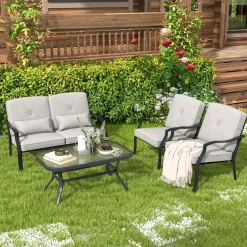 Tangkula 2 Piece Patio Furniture Set
