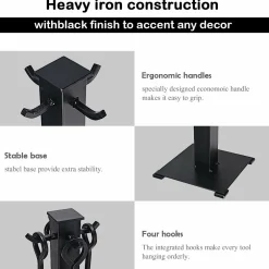 Tangkula 5 Pieces Fireplace Tools