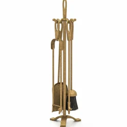 Tangkula 5 Pieces Fireplace Tool Set, Fireplace Accessories with Poker