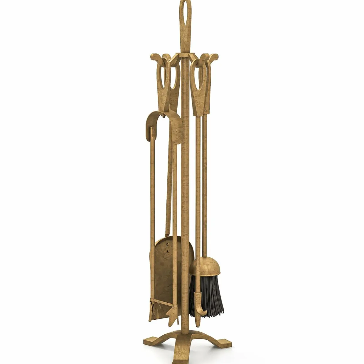 Tangkula 5 Pieces Fireplace Tool Set, Fireplace Accessories with Poker