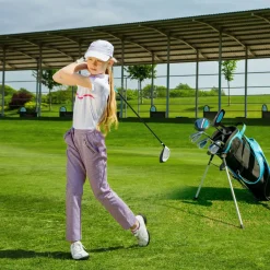 Tangkula 7 Pieces Junior Golf Club Set for Kids Age 11-13 Right Hand, Children