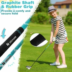 Tangkula 7 Pieces Junior Golf Club Set for Kids Age 11-13 Right Hand, Children