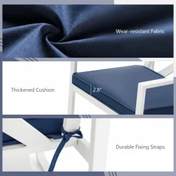 Tangkula 4 Pieces Outdoor Conversation Set