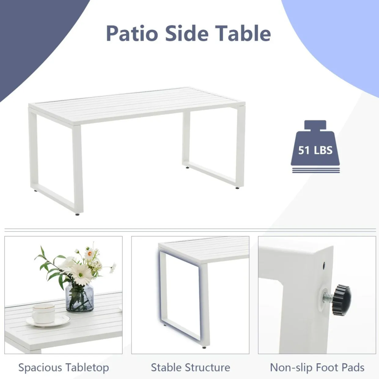 Tangkula 4 Pieces Outdoor Conversation Set