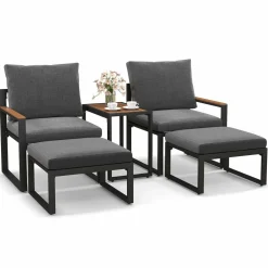 Tangkula 5 Pieces Patio Furniture Set