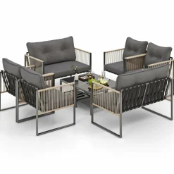 Tangkula 4/8 Pieces Patio Furniture Set