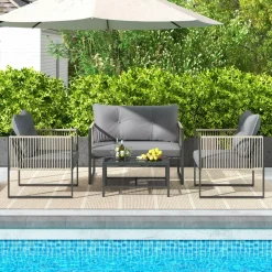 Tangkula 4/8 Pieces Patio Furniture Set