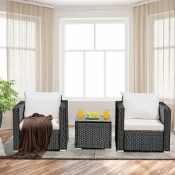 Tangkula 3 Pieces Patio Furniture Set