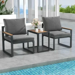 Tangkula 3 Pieces Patio Furniture Set