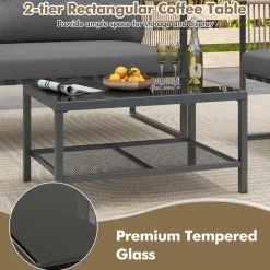 Tangkula 4/8 Pieces Patio Furniture Set