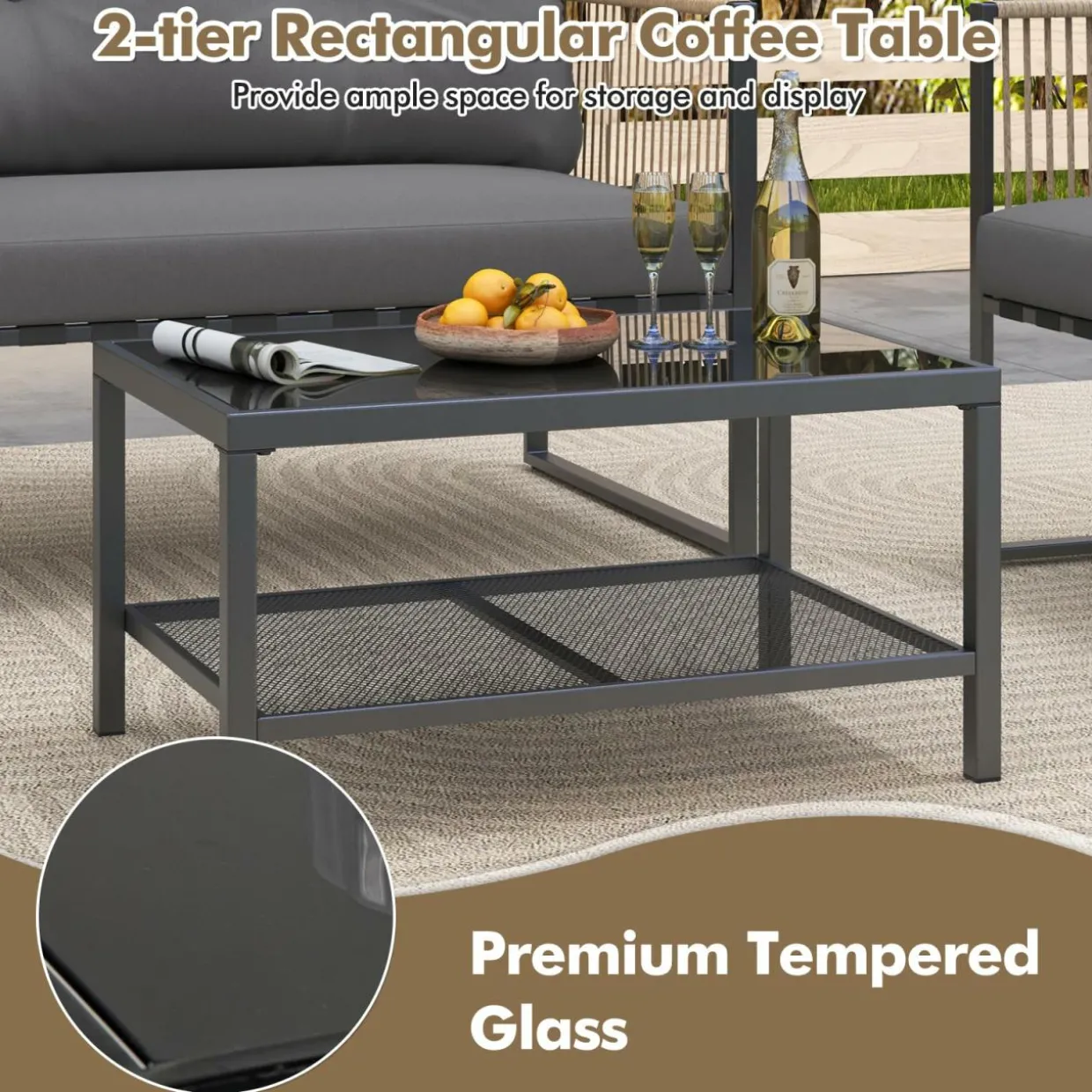 Tangkula 4/8 Pieces Patio Furniture Set