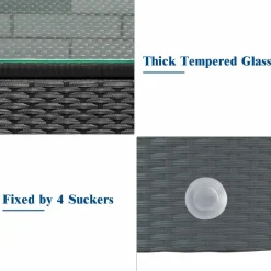 Tangkula 3 Pieces Patio Furniture Set