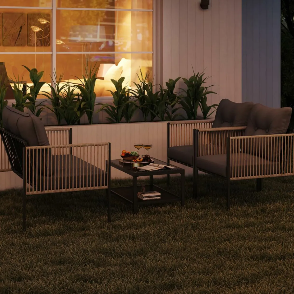Tangkula 4/8 Pieces Patio Furniture Set