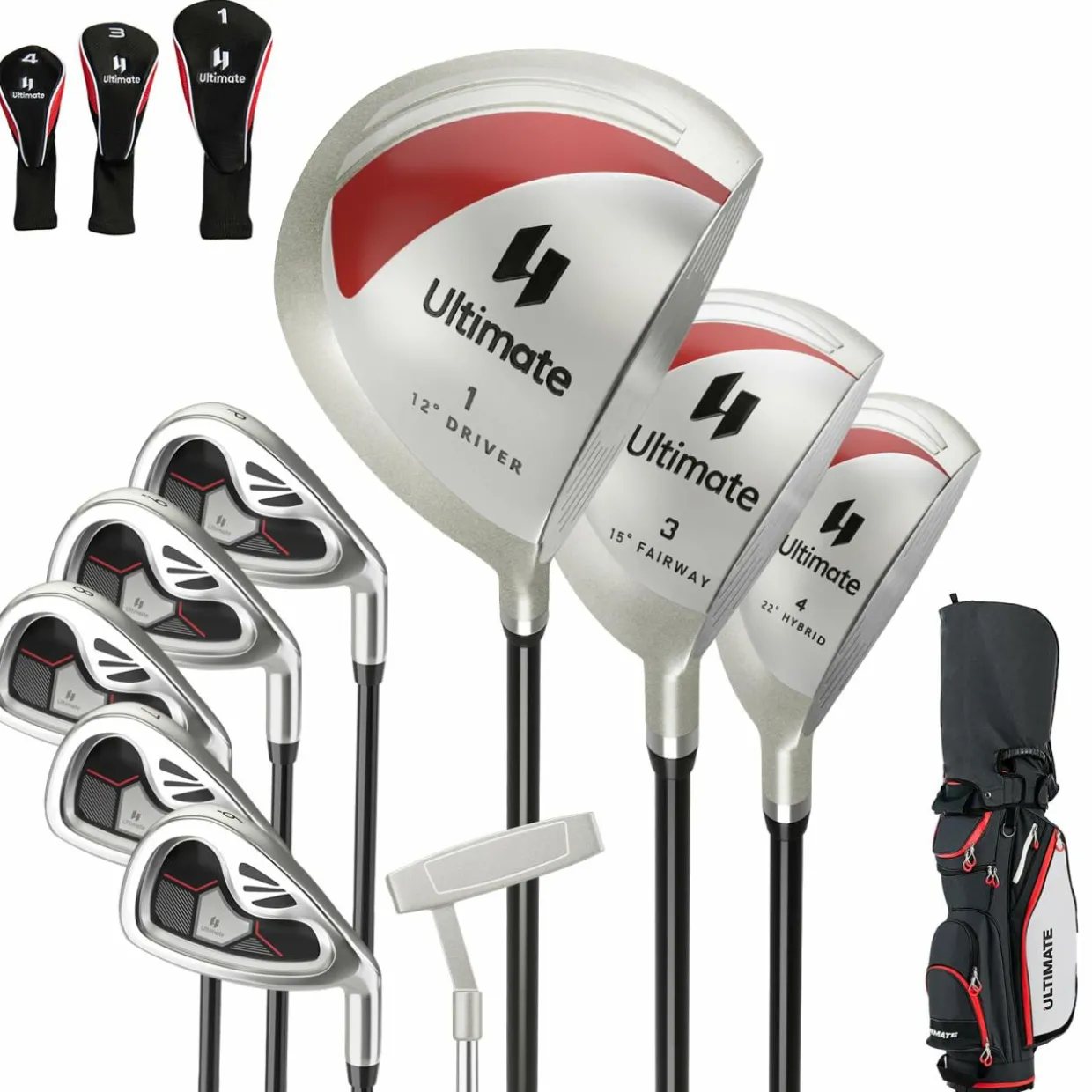 Tangkula 10 Pieces Women's Complete Golf Clubs Package Set Right Hand