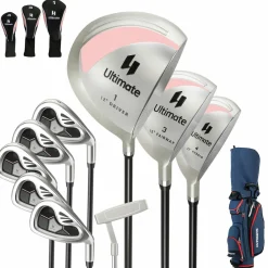 Tangkula 10 Pieces Women's Complete Golf Clubs Package Set Right Hand