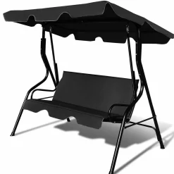 TANGKULA 3 Seater Canopy Swing, Outdoor Patio Swing