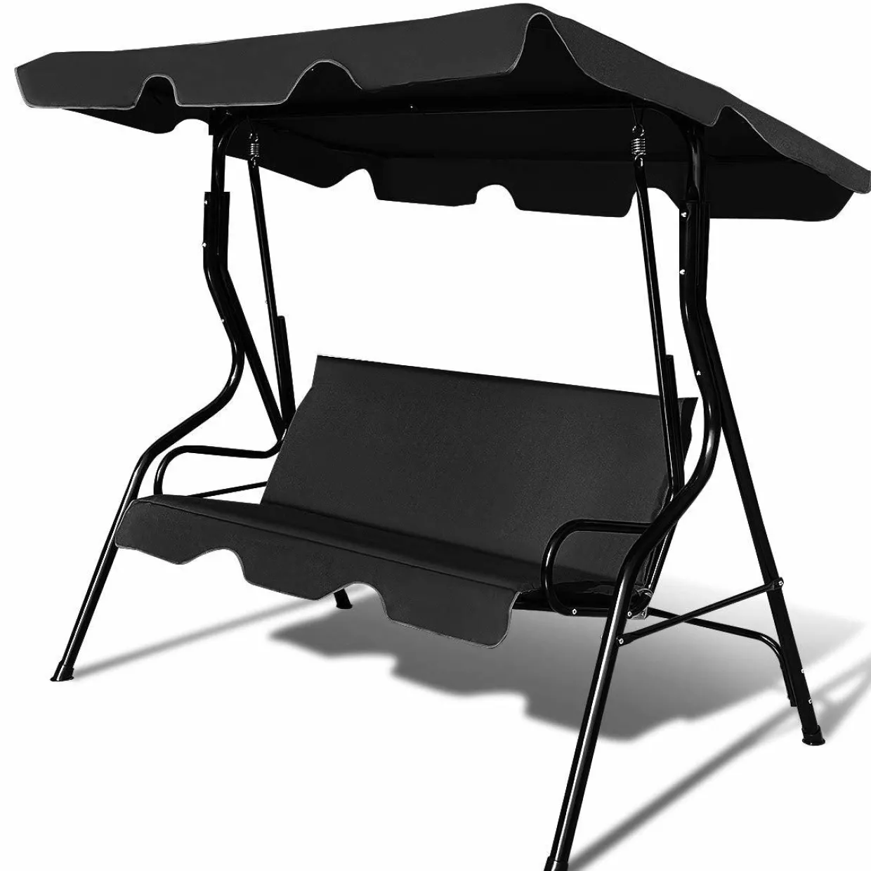 TANGKULA 3 Seater Canopy Swing, Outdoor Patio Swing