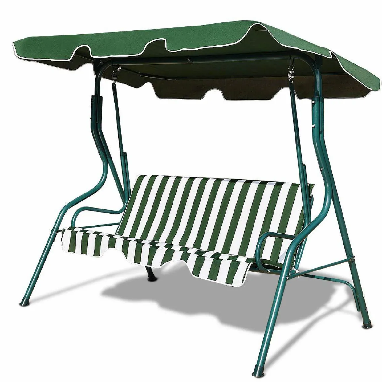TANGKULA 3 Seater Canopy Swing, Outdoor Patio Swing