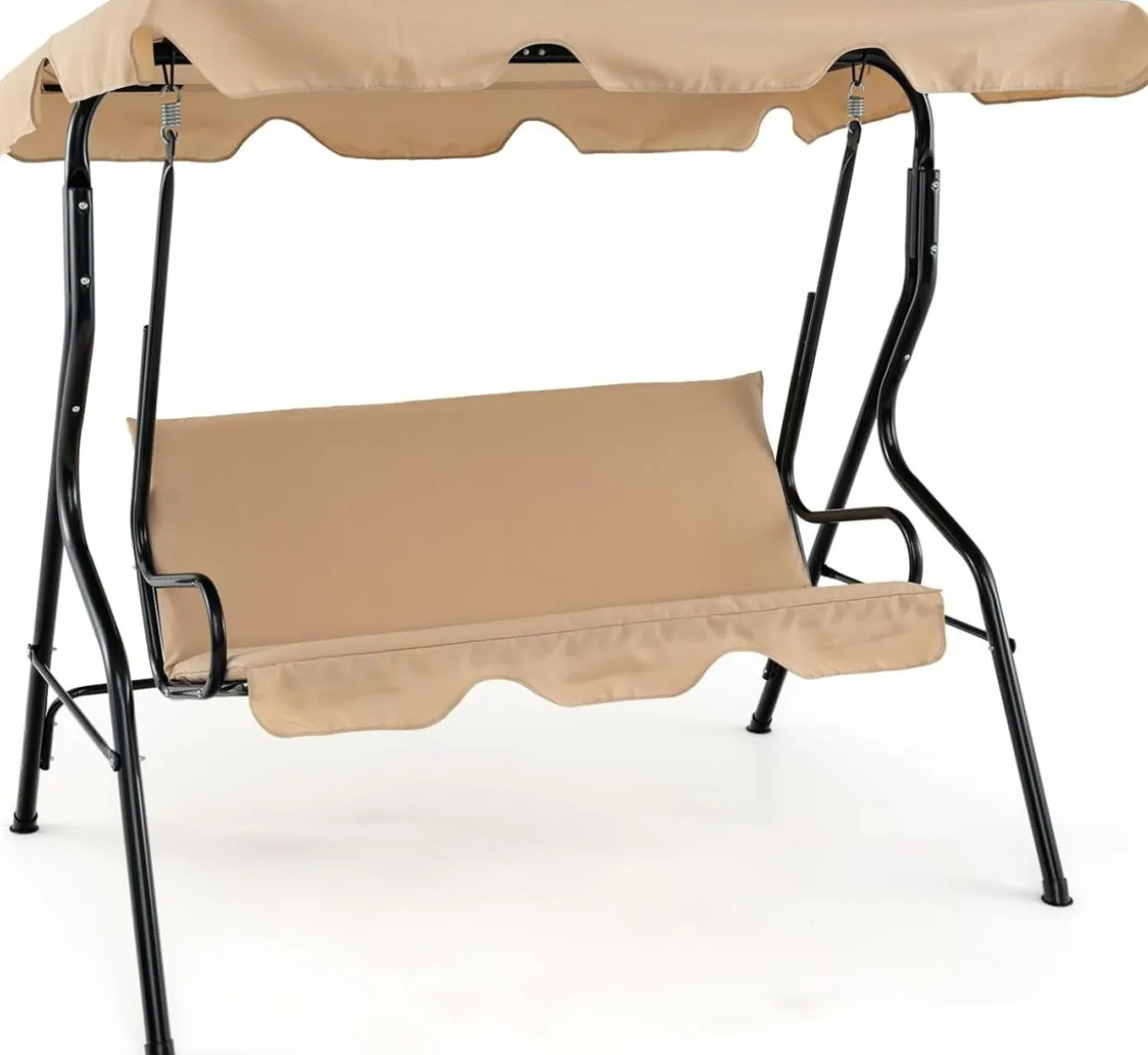 TANGKULA 3 Seater Canopy Swing, Outdoor Patio Swing