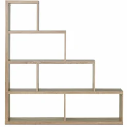 Tangkula 10 Shelves Bookshelf, L Shaped Freestanding Ladder Corner Bookshelf