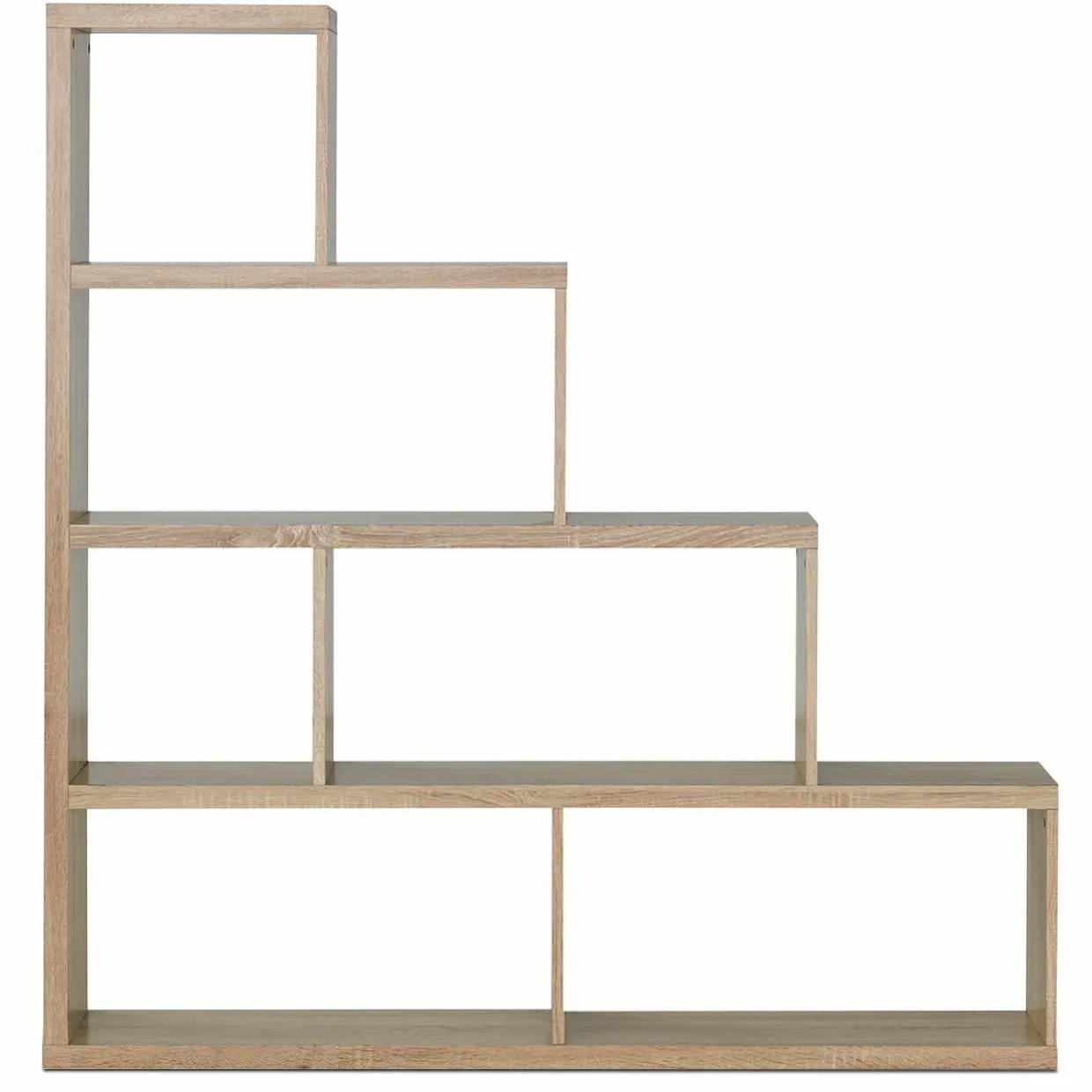 Tangkula 10 Shelves Bookshelf, L Shaped Freestanding Ladder Corner Bookshelf