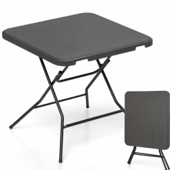 Tangkula 31.5" Square Folding Table