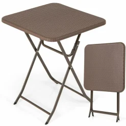 Tangkula 23.5" Square Folding Table