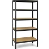 Tangkula 72" Storage Shelves, Heavy Duty Steel Frame 5-Tier Garage Shelf