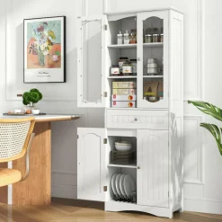 Tangkula 63" Tall Bathroom Storage Cabinet