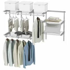 Tangkula 3 to 6 FT Custom Closet Organizer System Kit