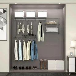 Tangkula 3 to 6 FT Custom Closet Organizer System Kit