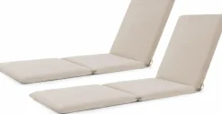 Tangkula 72” x 23” Chaise Lounge Cushion, Tri-Fold Lounger Pad with Hook & Loop Fasteners