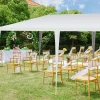 Tangkula 10 x 20 Feet Canopy Tent, Waterproof Wedding Canopy with Wind Rope, Outdoor Shelter Pavilion for Parties