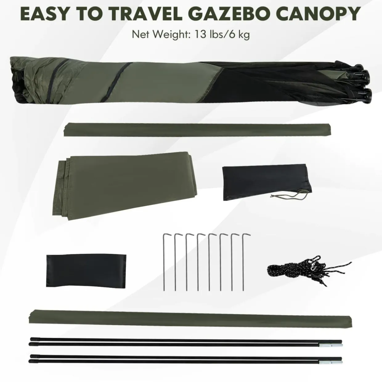 Tangkula 6.7 x 6.7 Ft Pop Up Gazebo with Netting, Portable Screen Tent with 4 Sided Mesh Walls