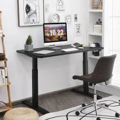 Tangkula 55 x 28 Inch Electric Standing Desk, Height Adjustable Sit to Stand Desk